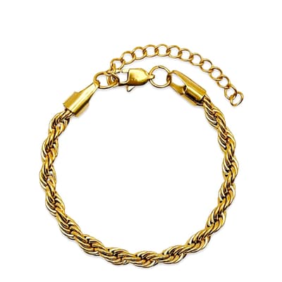 18K Gold Italian Link Bracelet