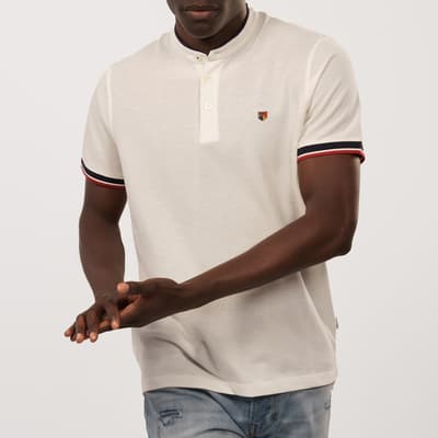 Ivory Collarless Polo