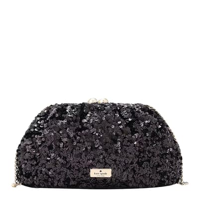 Scrunchy Sequin Fabric Convertible Clutch