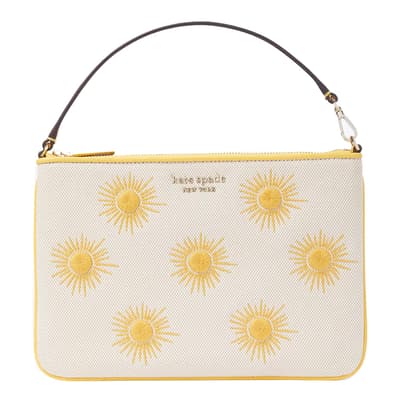 Morning Light Sunkiss Embroidered Canvas Shoulder Bag