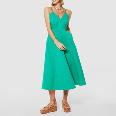  Green Cami A-Line Dress