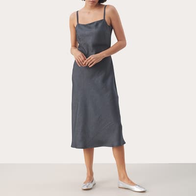 Grey Enise Midi Dress