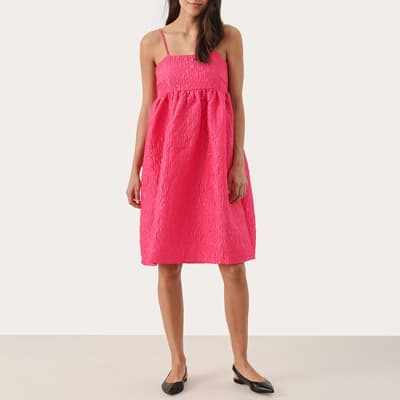 Pink Delanie Midi Dress