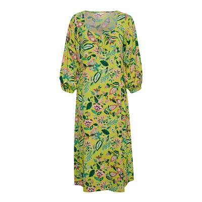 Green Floral Samira Dress