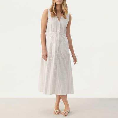 White Cotton Gullfrid Dress