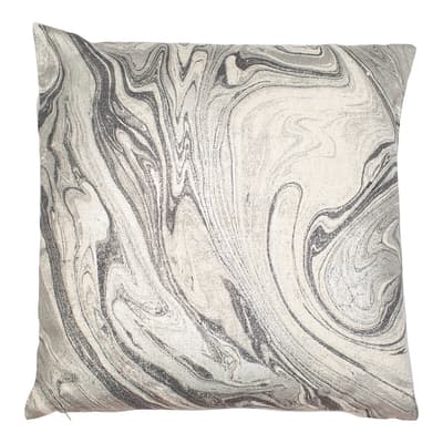 Marble Effect Grey Silver Design 50 x 50 cm