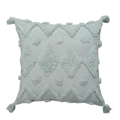 Fibre Filled- Cotton Tuftedd Woven Cushion 45 x 45 cm