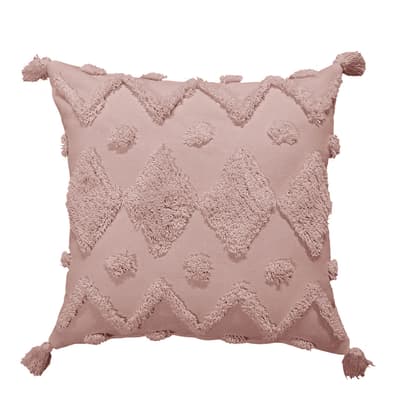 Fibre Filled- Cotton Tufted Woven Cushion  45 x 45 cm