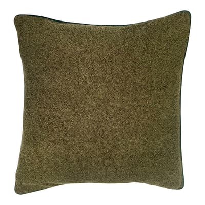 Fibre Filled- Boucle Cushion Olive 45 x 45 cm