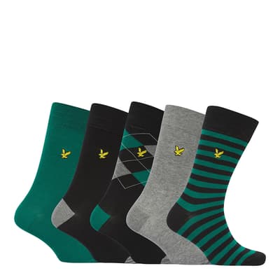 Multi 5 Pack Formal Socks