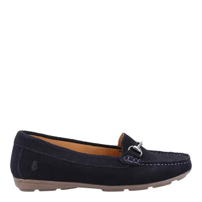 Women's Navy Molly Snaffle Suede Loafers