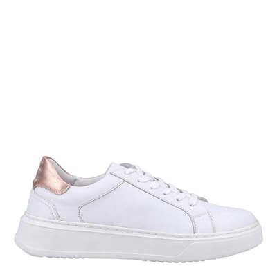 White Camillie Leather Trainers