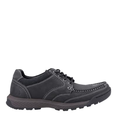 Black Dominic Leather Trainers