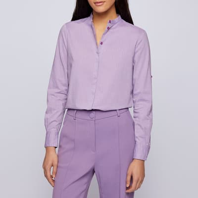 Purple Befelize Cotton Shirt