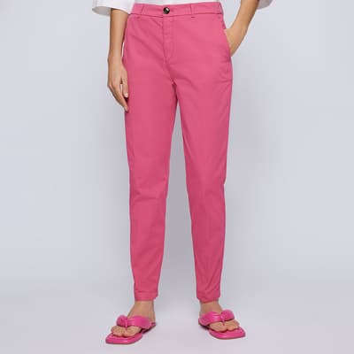 Pink Tachini2 Stretch Cotton Trousers