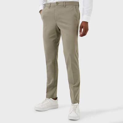 Sand Slim Fit Stretch Trousers