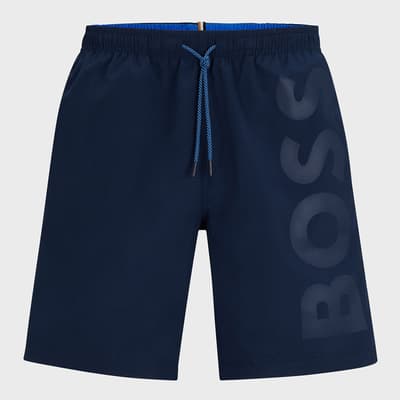 Navy Orca Swimming Trunks