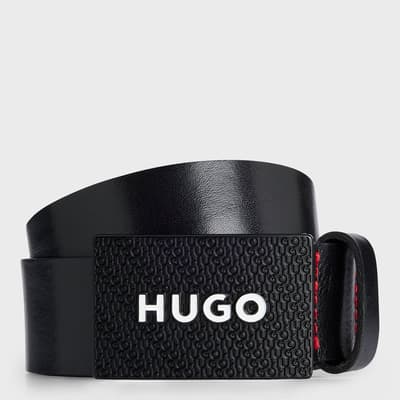 Black Gilao Leather Belt