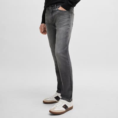 Washed Grey Delaware Slim Stretch Jeans