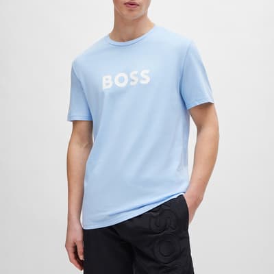 Blue Jersey Cotton T-Shirt