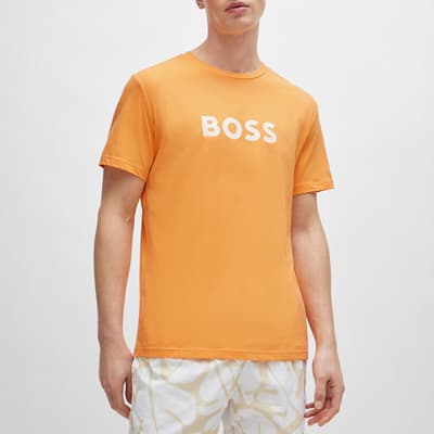 Orange Jersey Cotton T-Shirt