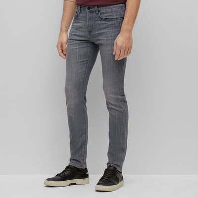 Grey Delaware Slim Stretch Jeans