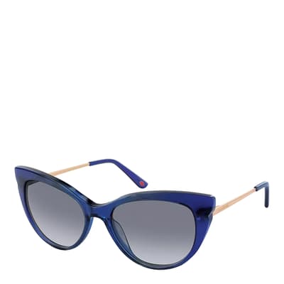 Women's Transparent Blue Lulu Guiness Sunglasses 54mm