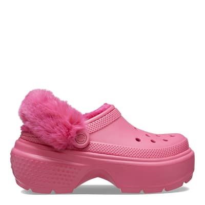 Unisex Pink Platform Stomp Clog