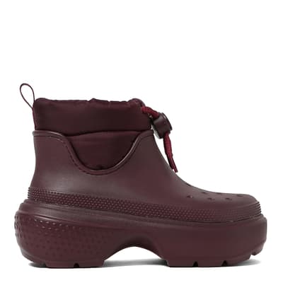 Unisex Brown Stomp Ankle Boots