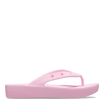 Female Pink Platform Flip Flops