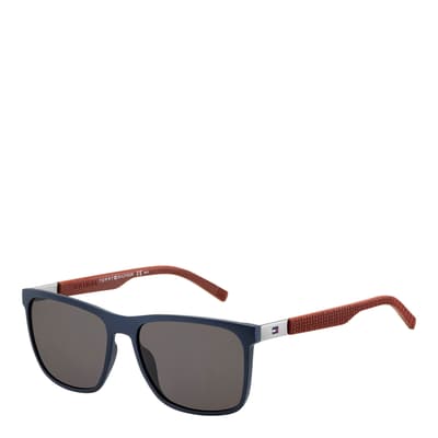 Blue Rectangular Sunglasses 57mm