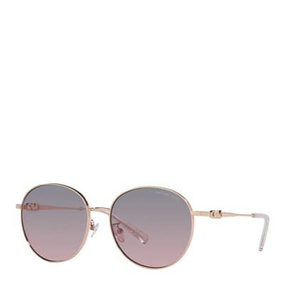 Rose Gold  Alpine Sunglasses 57mm