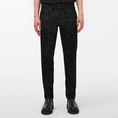 Black Slimmy Tapered Stretch Jeans