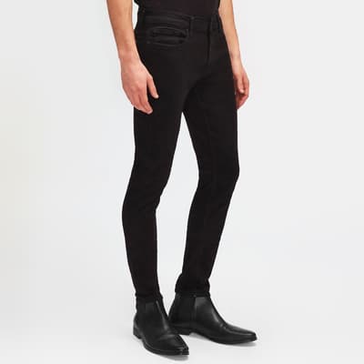 Black Paxtyn Tapered Skinny Stretch Jeans