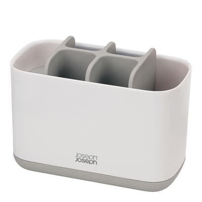 EasyStore Large Toothbrush Holder, Light Grey 