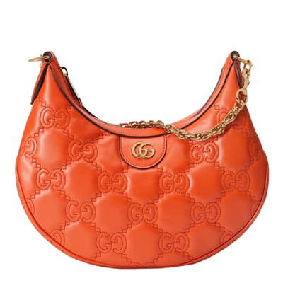 Gucci Orange Matelassé Small Shoulder Bag