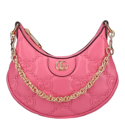 Gucci Pink Matelassé Small Shoulder Bag