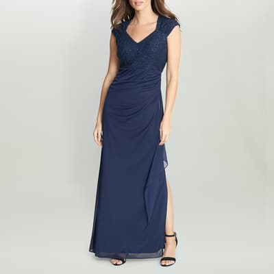 Navy Empire Waist Dress