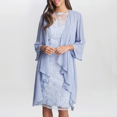 Pink Elia Dress And Chiffon Jacket