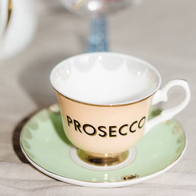 Prosecco Teacup & Saucer in Gift Box