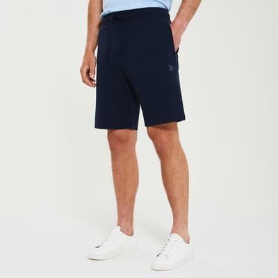 Navy Cotton  Sweat Shorts
