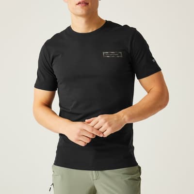 Black Breezed Cotton T-Shirt