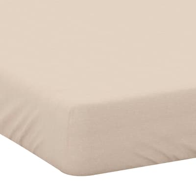 Easycare Single Fitted Sheet, Cream