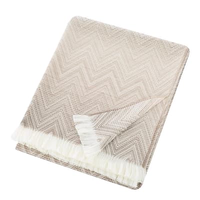 Timmy Plaid Throw 130x190cm, Beige