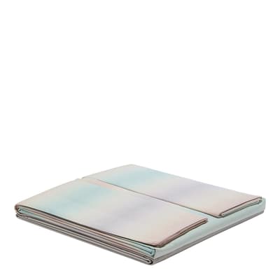 Yohan Superking Flat Sheet Set, Turquoise