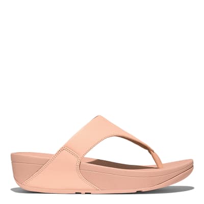 Pink Leather Lulu Leather Toepost Sandal