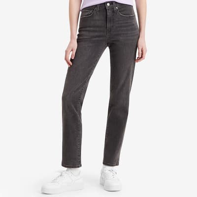 Black 724™ High Rise Straight Stretch Jeans