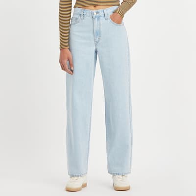 Bleach Baggy Stretch Jeans