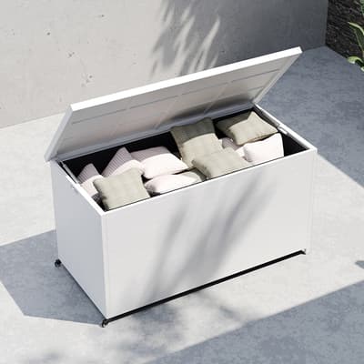 Aluminium Large Storage Box, White