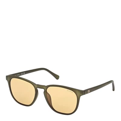 Women's Guess Matte Dark Green  Sunglasses 53mm